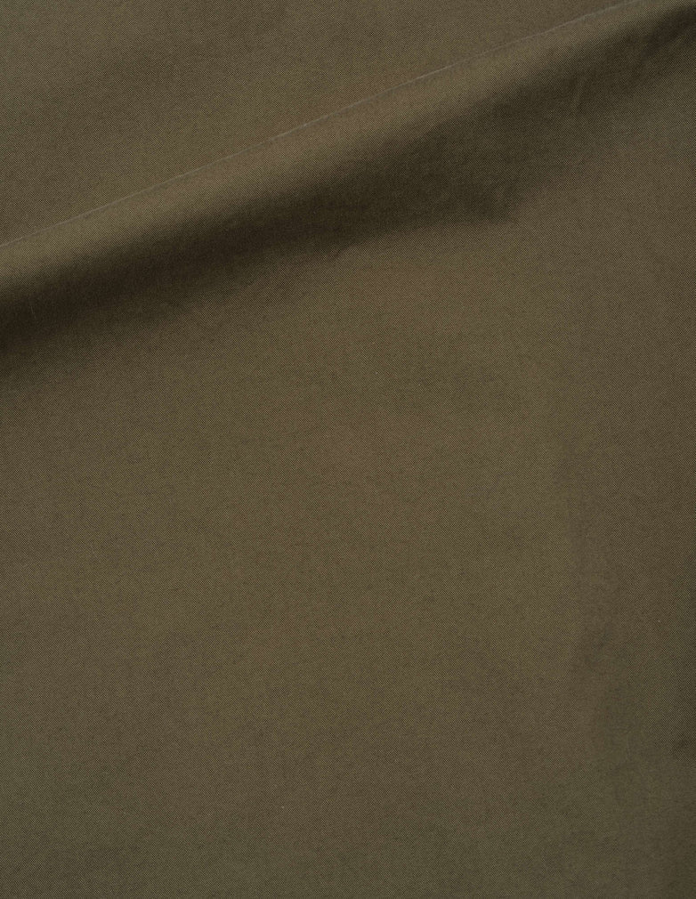 MHL. Stitch Pleat Trousers Soft Dense Cotton Khaki