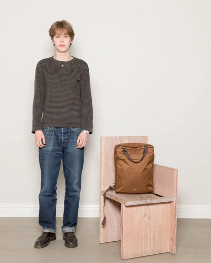 Sandqvist / GO 2-Way Tote Backpack 16" / Sepia Brown