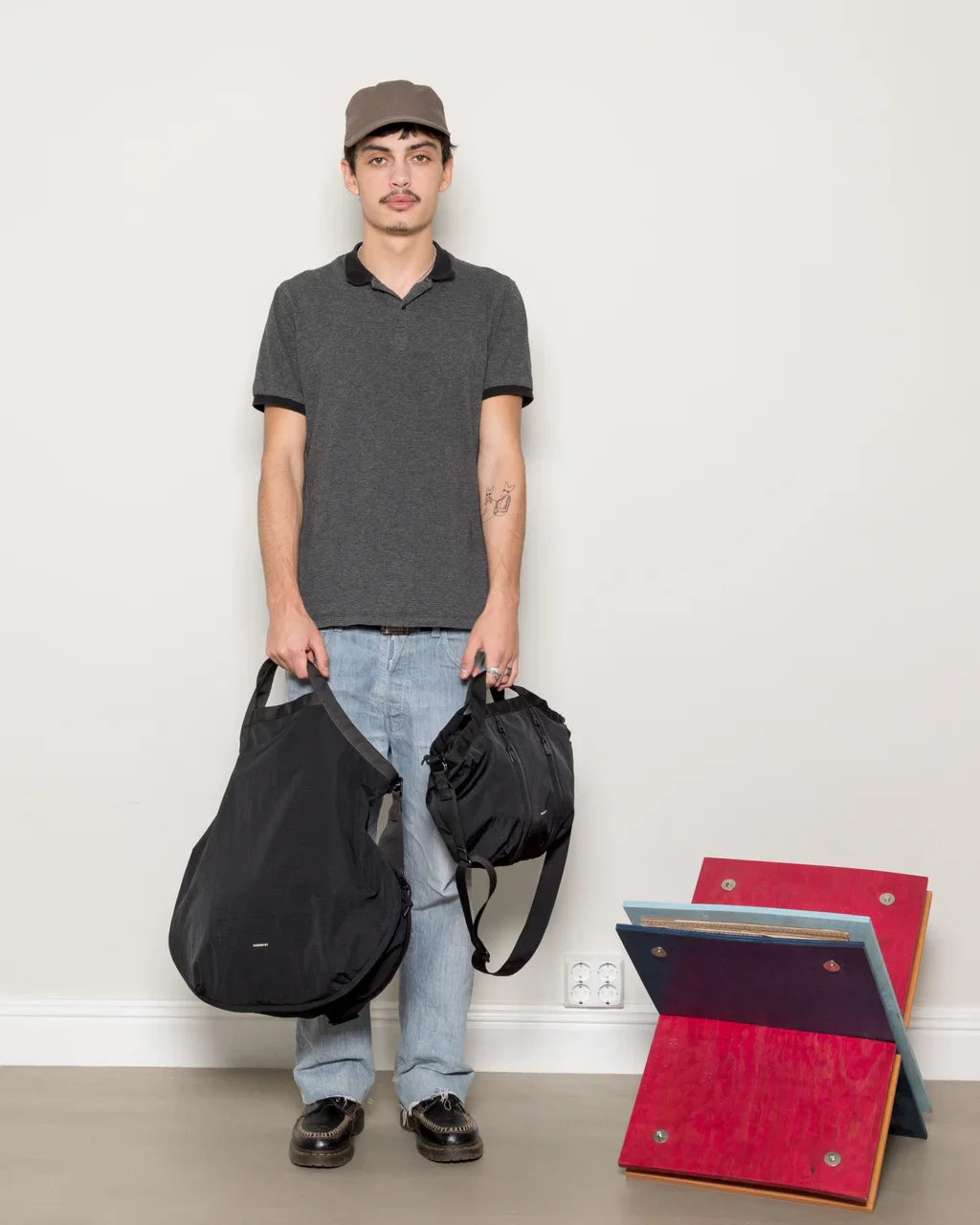 GRID Expandable Crossbody Bag