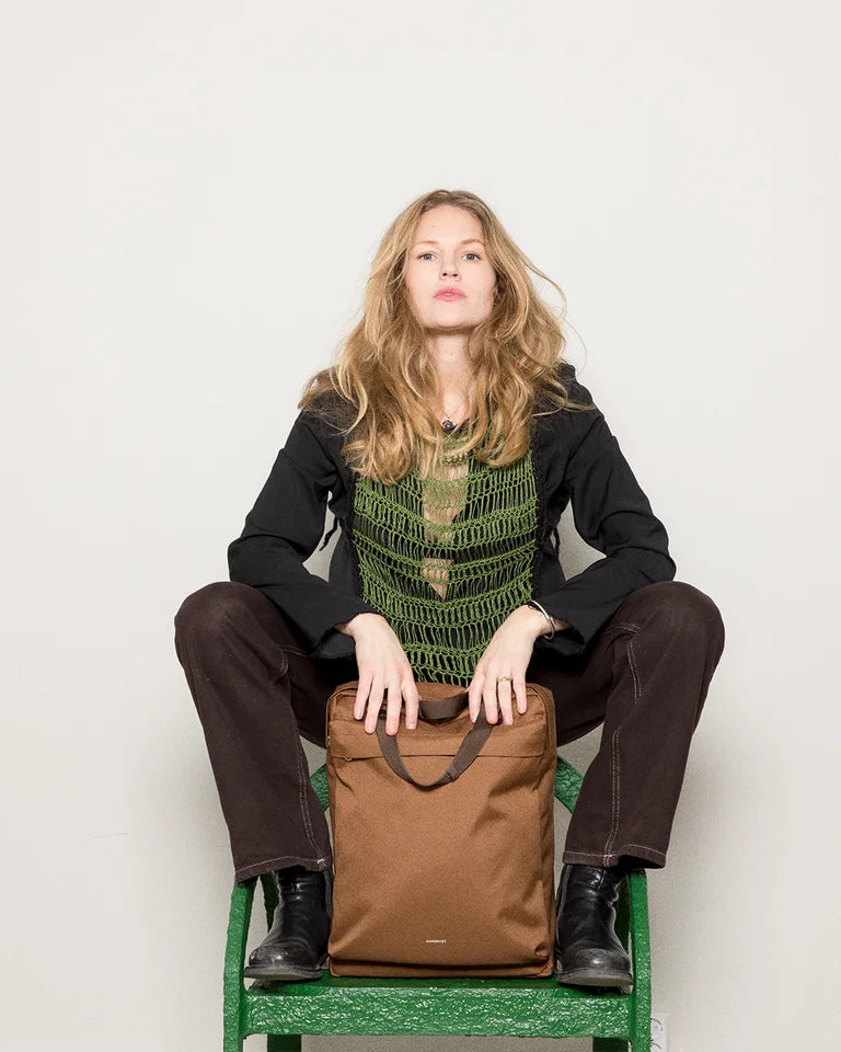 GO 2-Way Tote Backpack 16" Sepia Brown