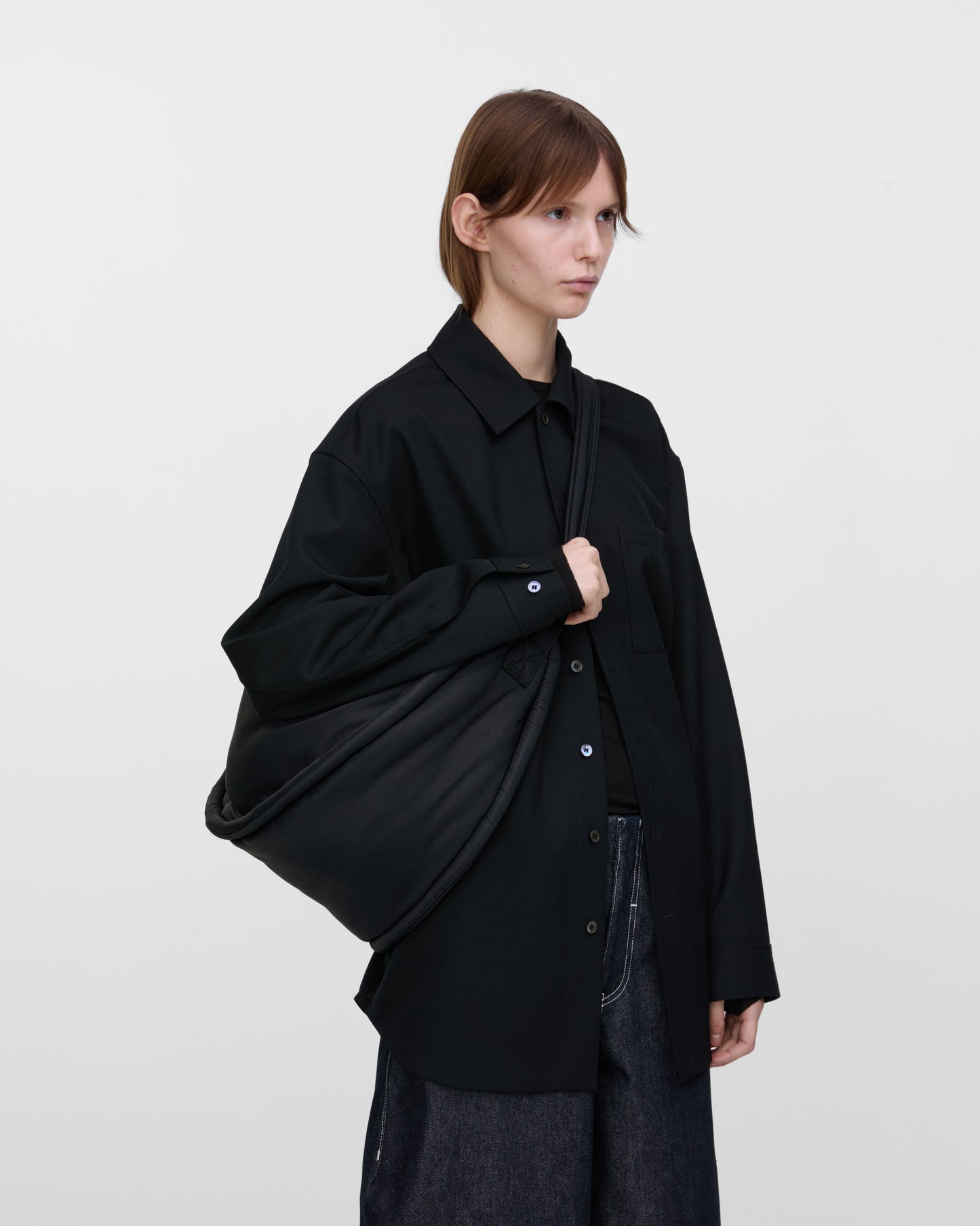 Curve Half Moon Bag Black