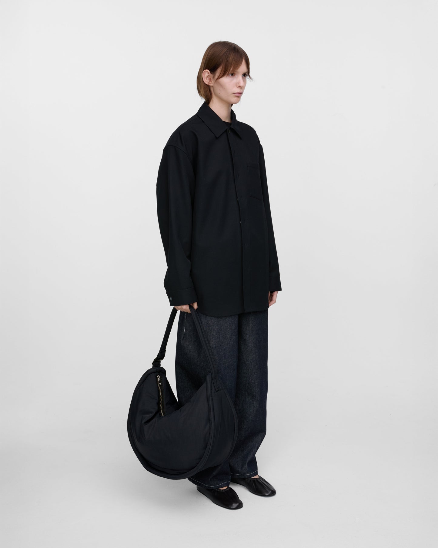 Curve Half Moon Bag Black