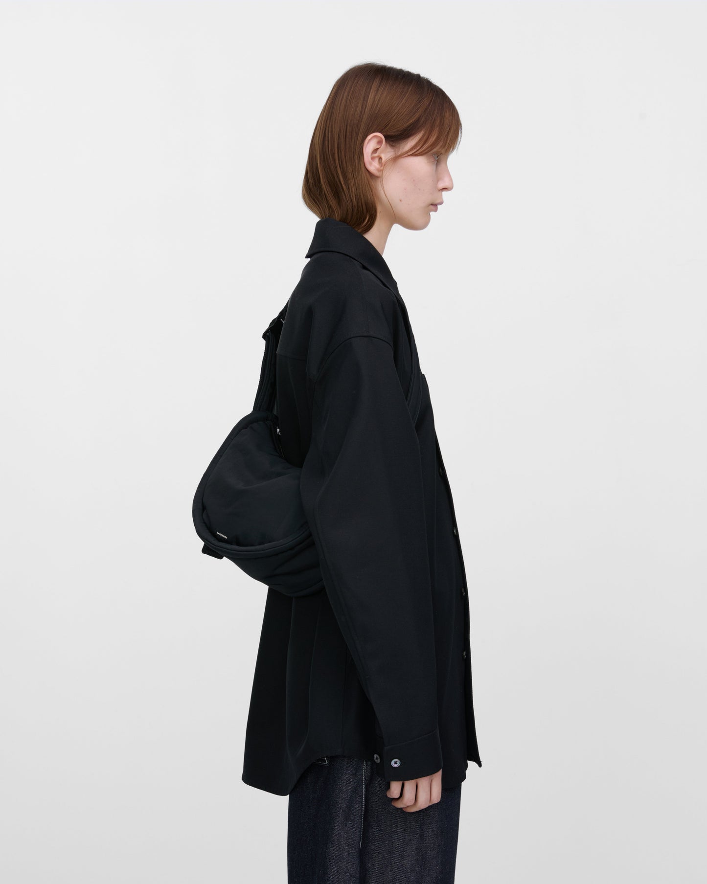 Curve Half Moon Bag Mini Black