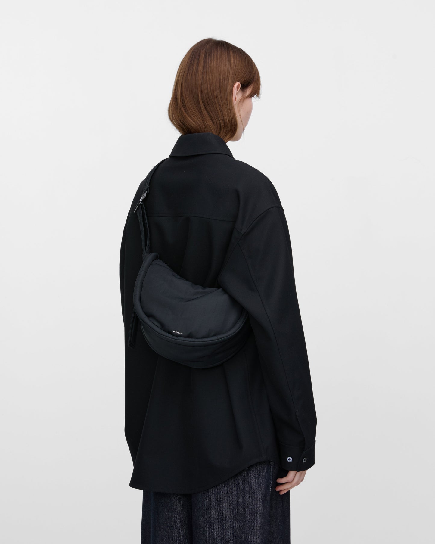 Curve Half Moon Bag Mini Black