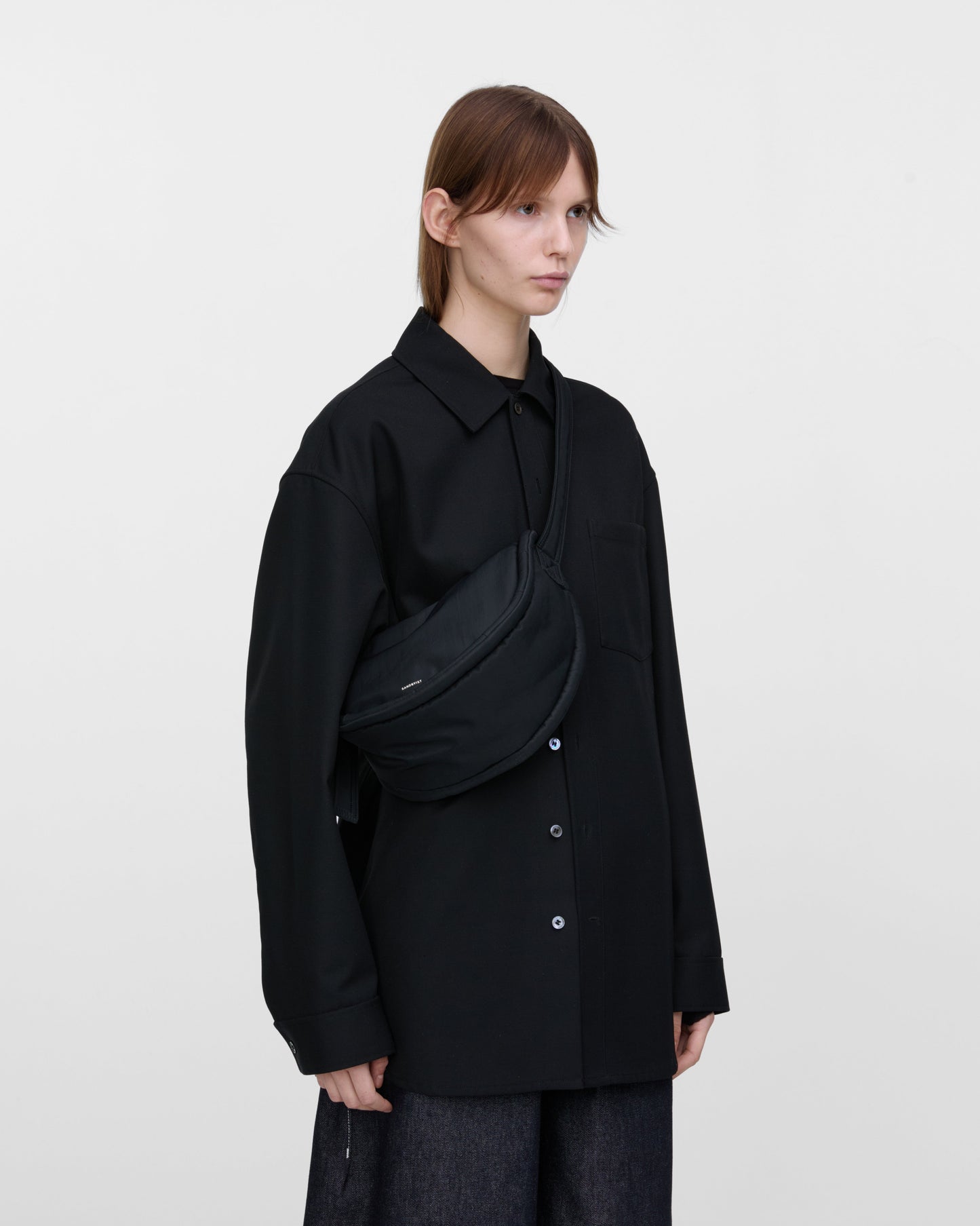 Curve Half Moon Bag Mini Black