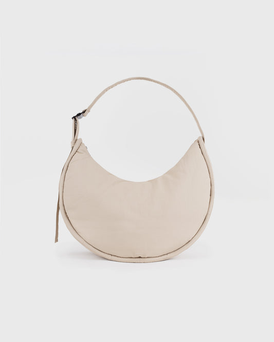 Curve Half Moon Bag Beige