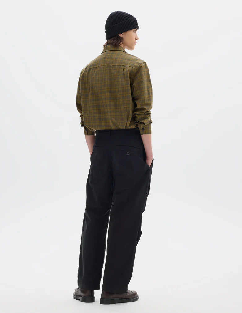MHL. Parachute Trousers Crisp Cotton Poplin Black