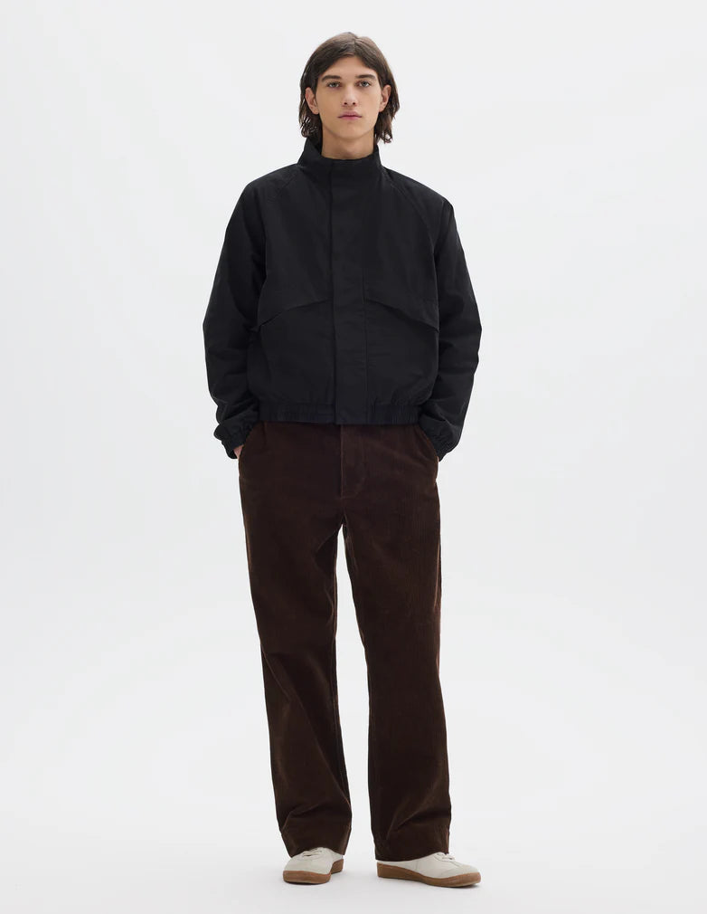 MHL. Track Jacket Crisp Cotton Poplin Black