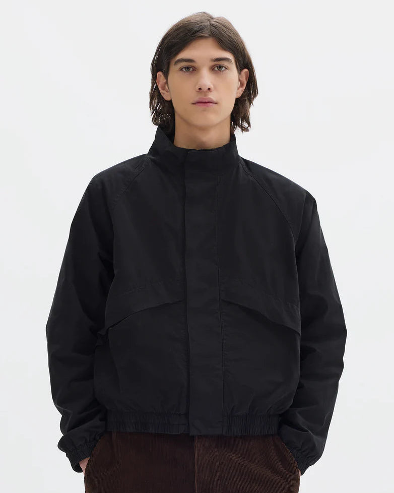 MHL. Track Jacket Crisp Cotton Poplin Black