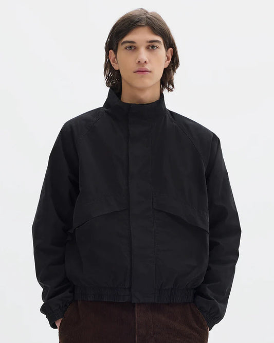 MHL. Track Jacket Crisp Cotton Poplin Black