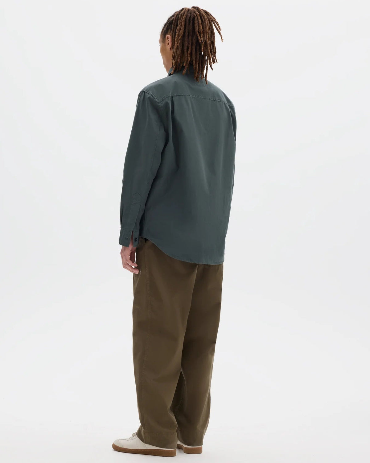 MHL. / Basic Shirt Sanded Cotton Poplin / Storm