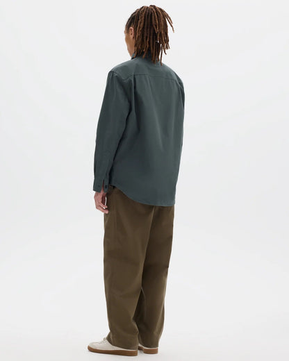 MHL. / Basic Shirt Sanded Cotton Poplin / Storm