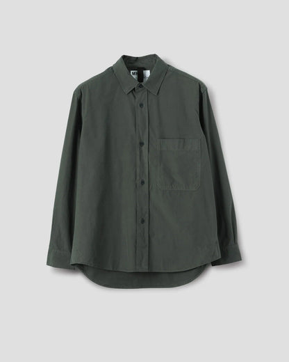 MHL. / Basic Shirt Sanded Cotton Poplin / Storm