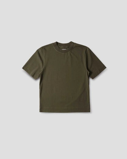 MHL. Flatlock Crew Neck Top — relaxed slouchy jersey crew with rib neck, flatlock stitch seams, washed finish. 100% cotton. | oldpinetrees