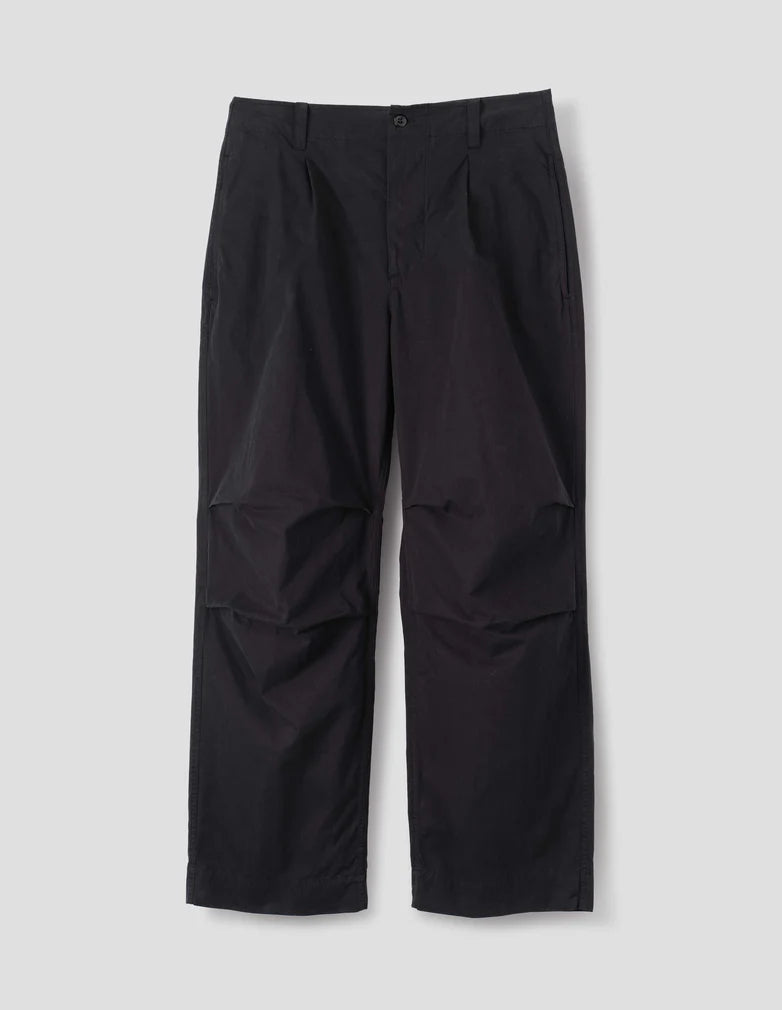 MHL. Parachute Trousers Crisp Cotton Poplin Black