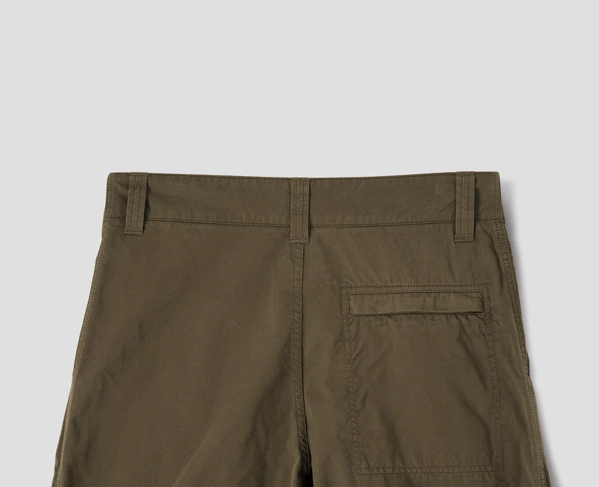 MHL. Stitch Pleat Trousers — relaxed double-pleat trousers in organic cotton, corozo buttons, Vislon zip pocket. Made from 100% organic cotton. | oldpinetreeswear