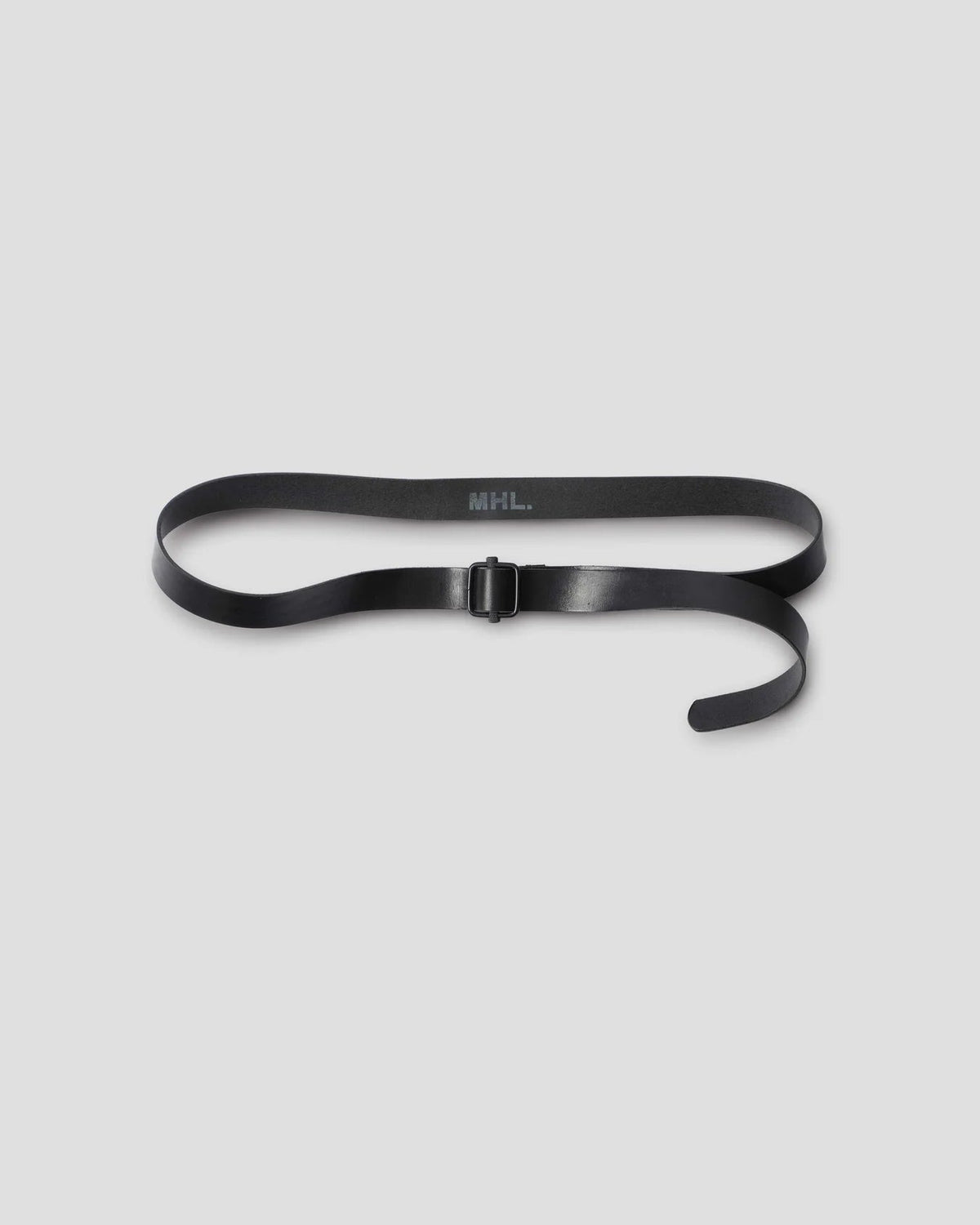 MHL. / Slide Adjuster Belt Leather / Black